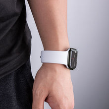 Заредете изображение във визуализатора на галерията – HOCO strap for Apple Watch 42/44/45/49mm Flexible silicone WA01 white
