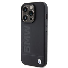 Заредете изображение във визуализатора на галерията – Original Case BMW Leather Hot Stamp BMHCP15XSLLBK for Iphone 15 Pro Max Black
