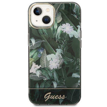 Заредете изображение във визуализатора на галерията – Guess GUHCP14MHGJGHA iPhone 14 Plus 6.7" green/green hardcase Jungle Collection
