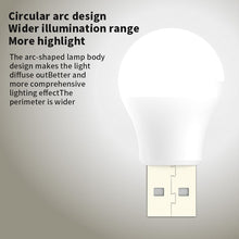 Заредете изображение във визуализатора на галерията – LED bulb to USB white light 1W 6500K
