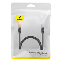 Заредете изображение във визуализатора на галерията – Baseus High Speed ​​Cat 5 RJ-45 Ethernet cable 1000Mb/s 1m round - black
