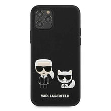 Заредете изображение във визуализатора на галерията – Оригинален гръб Karl Lagerfeld за iphone 12 pro max (pu k&amp;c fb / black) - TopMag
