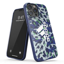 Заредете изображение във визуализатора на галерията – Adidas OR Snap Case Leopard iPhone 13 Pro Max 6,7" niebieski/blue 47263
