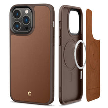 Заредете изображение във визуализатора на галерията – Spigen CYRILL KAJUK MAG MAGSAFE IPHONE 14 PRO MAX SADDLE BROWN

