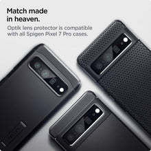 Заредете изображение във визуализатора на галерията – Spigen OPTIK.TR CAMERA PROTECTOR 2-PACK GOOGLE PIXEL 7 PRO BLACK
