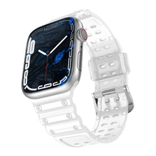 Заредете изображение във визуализатора на галерията – Strap Triple Protection strap for Apple Watch Ultra, SE, 8, 7, 6, 5, 4, 3, 2, 1 (49, 45, 44, 42 mm) bracelet bracelet transparent
