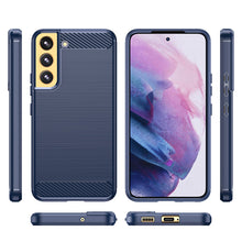 Заредете изображение във визуализатора на галерията – Carbon Case for Samsung Galaxy S23+ flexible silicone carbon cover blue
