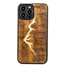 Заредете изображение във визуализатора на галерията – Wooden case for iPhone 13 Pro Max Bewood Imbuia Mountains
