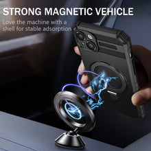 Заредете изображение във визуализатора на галерията – Tel Protect Armor Magsafe Metal Ring Case for Iphone 15 Plus black
