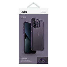 Заредете изображение във визуализатора на галерията – Uniq case Combat iPhone 14 Pro 6.1" purple/fig purple
