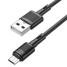 Заредете изображение във визуализатора на галерията – Hoco cable usb to micro 2,4a victory x83 1m black - TopMag
