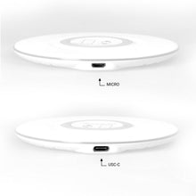 Заредете изображение във визуализатора на галерията – Wirelles charger 2in1 15W MT-30 white
