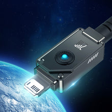 Заредете изображение във визуализатора на галерията – USB cable - Lightning Baseus Unbreakable 2.4A 480Mbps 1m - black
