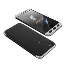 Заредете изображение във визуализатора на галерията – GKK 360 Protection Case Front and Back Case Full Body Cover Xiaomi Redmi Note 5A Prime black-silver - TopMag

