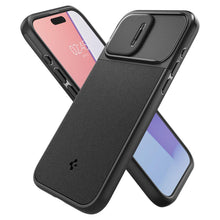 Заредете изображение във визуализатора на галерията – Spigen OPTIK ARMOR MAG MAGSAFE IPHONE 15 PRO MAX BLACK
