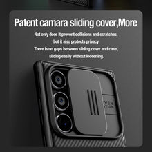 Заредете изображение във визуализатора на галерията – Nillkin CamShield Pro armored case with camera protector for Samsung Galaxy S24 Ultra - blue
