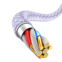 Заредете изображение във визуализатора на галерията – Baseus Dynamic 2 Series USB-A - Lightning 2.4A 480Mbps cable 1m purple
