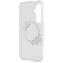 Заредете изображение във визуализатора на галерията – Guess IML Flowers Wreath MagSafe case for Samsung Galaxy S24 - transparent
