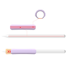 Заредете изображение във визуализатора на галерията – Stoyobe Silicone Holder silicone holder for Apple Pencil 1 / Apple Pencil 2 / Huawei M-Pencil pink
