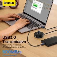 Заредете изображение във визуализатора на галерията – BASEUS HUB 4in1 USB to USB3.0 + USB2.0 CAHUB-U01
