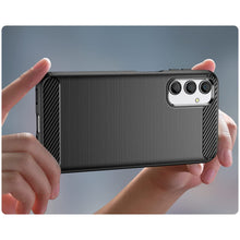Заредете изображение във визуализатора на галерията – Carbon Case for Samsung Galaxy A24 4G flexible silicone carbon cover black
