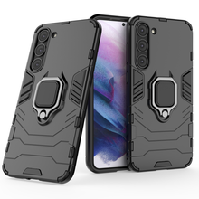 Заредете изображение във визуализатора на галерията – Ring Armor case for Samsung Galaxy S23+ armored cover magnetic holder ring black
