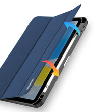 Заредете изображение във визуализатора на галерията – Dux Ducis Domo case iPad 10.9'' 2022 (10 gen.) smart cover stand blue
