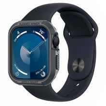 Заредете изображение във визуализатора на галерията – Spigen Rugged Armor Case with Strap for Apple Watch 4/5/6/7/8/9/SE (44/45mm) - Dark Gray
