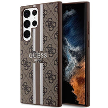 Заредете изображение във визуализатора на галерията – Guess GUHCS23LP4RPSW S23 Ultra S918 brown/brown hardcase 4G Printed Stripe
