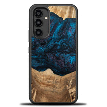 Заредете изображение във визуализатора на галерията – Wood and resin case for Samsung Galaxy A54 5G Bewood Unique Neptune - navy blue and black
