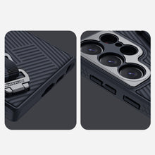 Заредете изображение във визуализатора на галерията – Nillkin Strap Case for Samsung Galaxy S23 Ultra Armored case with a wrist strap green
