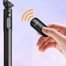 Заредете изображение във визуализатора на галерията – Selfie stick / telescopic pole with stand and Bluetooth remote control 1.5m Ugreen LP586 - black
