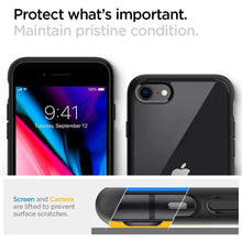 Заредете изображение във визуализатора на галерията – SPIGEN ULTRA HYBRID IPHONE 7/8 / SE 2020 BLACK - TopMag

