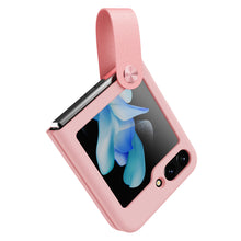 Заредете изображение във визуализатора на галерията – Nillkin Flex Flip Case with Hanger and Stand for Samsung Galaxy Z Flip 5 - Peach
