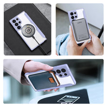 Заредете изображение във визуализатора на галерията – Dux Ducis Skin X Pro case for Samsung S24 Ultra with magnetic ring and flap - purple
