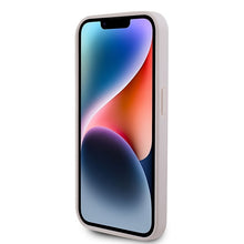 Заредете изображение във визуализатора на галерията – Original Case GUESS hardcase Leather 4G Triangle Strass GUHCP15LP4TDPP for Iphone 15 Pro Pink
