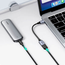 Заредете изображение във визуализатора на галерията – Ugreen OTG adapter cable USB-C (male) - USB-A (female) 5Gb/s 0.15m black (US378)
