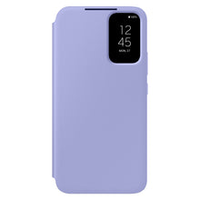 Заредете изображение във визуализатора на галерията – Samsung Smart View Wallet Case for Samsung Galaxy A34 5G Cover with Smart Flip Window Card Wallet Berry (EF-ZA346CVEGWW)
