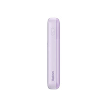 Заредете изображение във визуализатора на галерията – Baseus Comet Series powerbank with display 20000mAh 22.5W - purple + USB-A - USB-C 0.3m cable - white
