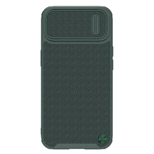 Заредете изображение във визуализатора на галерията – Nillkin Textured S Case iPhone 14 Pro Max armored cover with camera cover dark green
