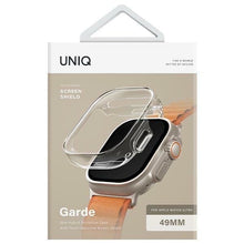 Заредете изображение във визуализатора на галерията – Uniq Garde Apple Watch Ultra 49mm case. transparent/dove clear
