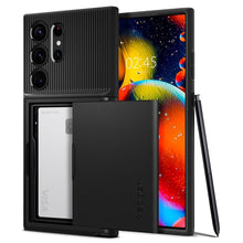 Заредете изображение във визуализатора на галерията – SPIGEN Slim Armor CS case for SAMSUNG S23 ULTRA black
