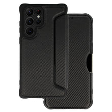 Заредете изображение във визуализатора на галерията – Razor Carbon Book Case for Samsung Galaxy S22 Ultra black
