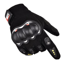 Заредете изображение във визуализатора на галерията – Motorcycle phone gloves with knuckle protector – black

