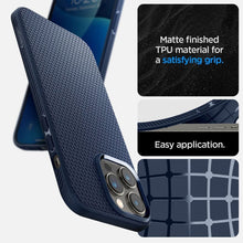 Заредете изображение във визуализатора на галерията – Spigen liquid air гръб за iphone 14 pro navy blue - TopMag
