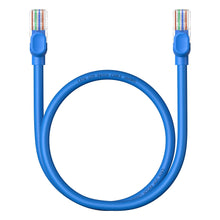 Заредете изображение във визуализатора на галерията – Baseus High Speed ​​Cat 6 RJ-45 Ethernet cable 1000Mb/s 0.5m round - blue
