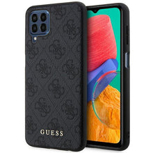 Заредете изображение във визуализатора на галерията – Guess GUHCSM33G4GFGR M33 5G M336 grey/grey hard case 4G Metal Gold Logo
