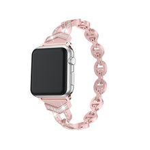 Заредете изображение във визуализатора на галерията – Bracelet loop for Apple Watch 42/44/45 design 3 pink

