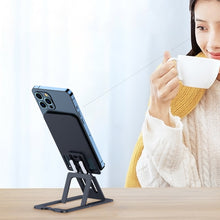 Заредете изображение във визуализатора на галерията – Choetech folding stand for smartphone/tablet gray (H064)
