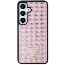 Заредете изображение във визуализатора на галерията – Guess Rhinestone Triangle case for Samsung Galaxy S24 - pink
